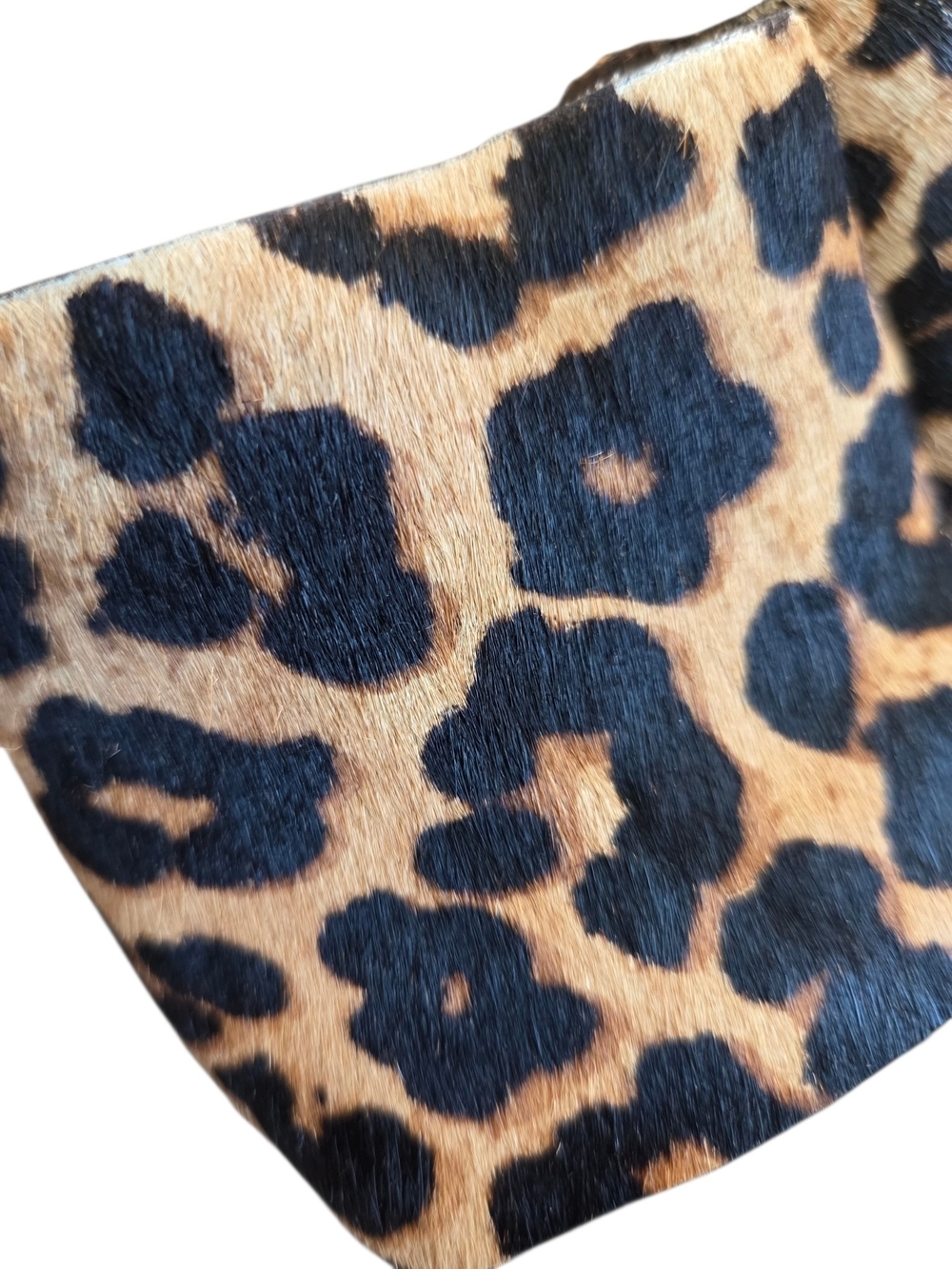 Franco Sarto Leopard Print Wedge Slide Sandals - Tan/Black - Picture 7 of 11